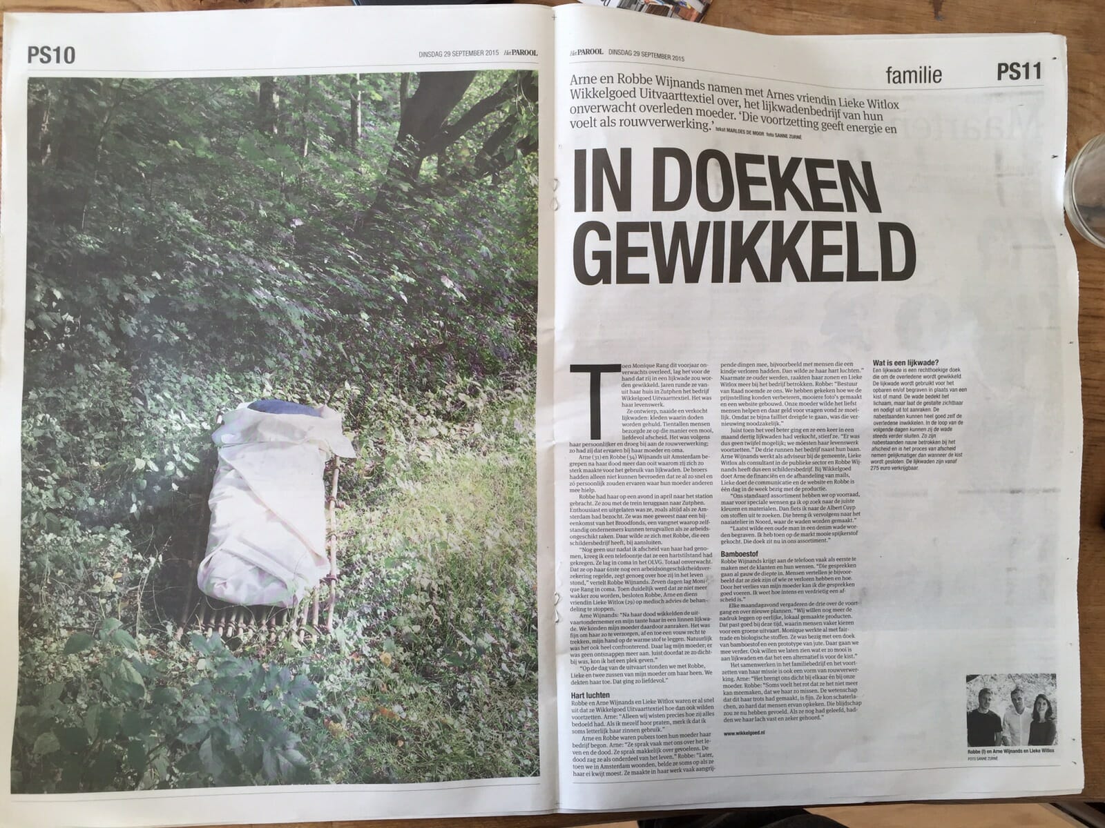 Het Parool over Wikkelgoed